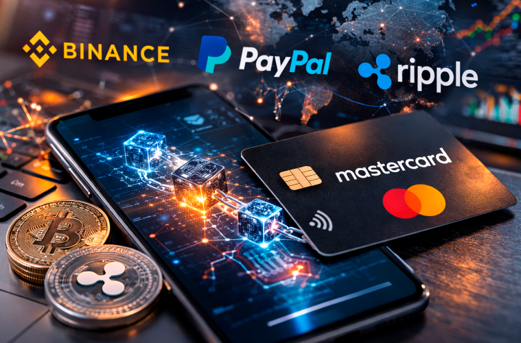 Pagos en blockchain: Mastercard une a Binance, PayPal y Ripple